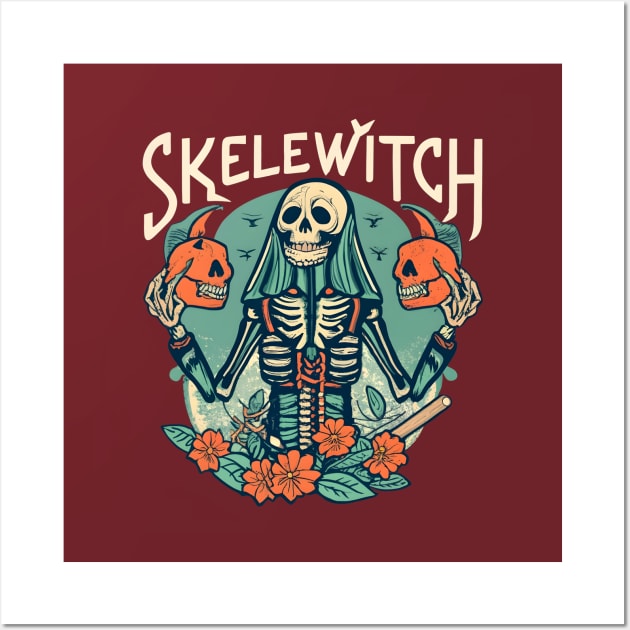 skelewitch vintage Wall Art by Aldrvnd